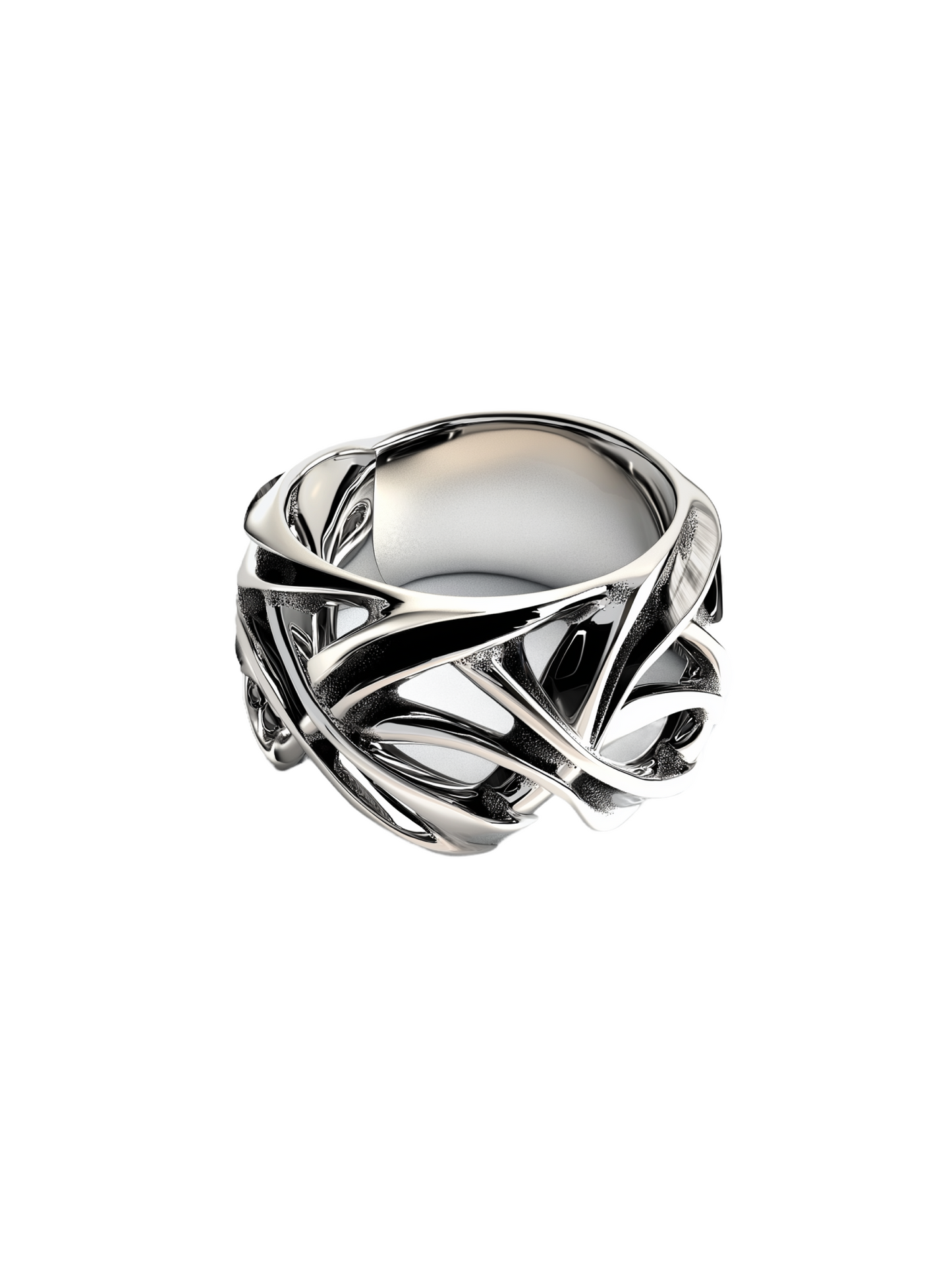 Adjustable Silver Wady Chaos Ring